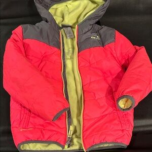 Champion Pink and Gray Puffer Jacket for Kids